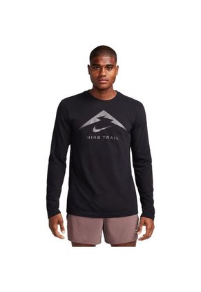 Buzo Nike Dri Fit Tee Ls Trail-Negro