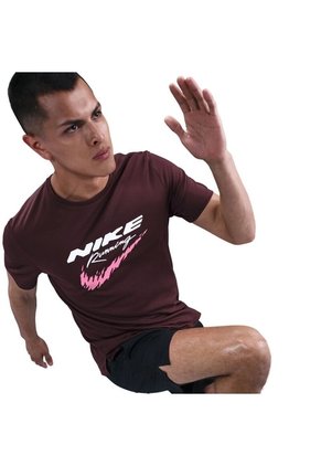 Camiseta Hombre Nike Miler Rojo