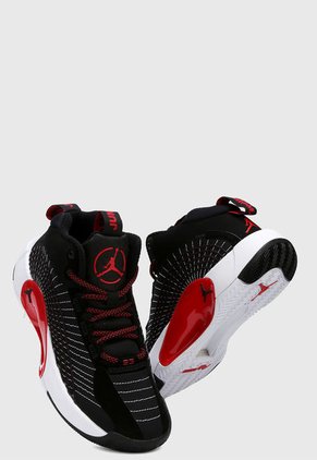 Tenis Basketball Negro-Blanco-Rojo Nike Jordan Jumpman