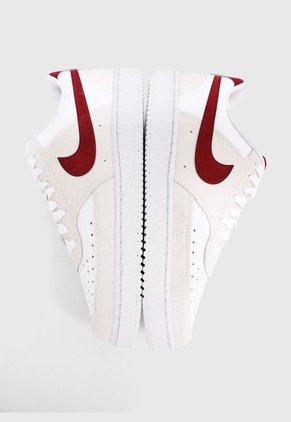 Tenis Lifestyle Blanco-Beige-Rojo Nike Court Vision Low