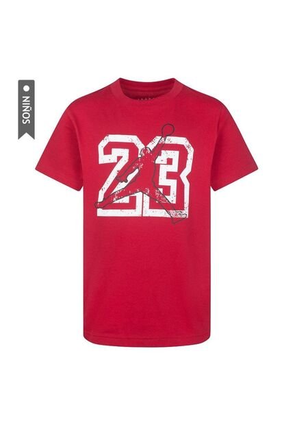 Camiseta Nike Jdb 23 Jumpman Ss Tee Niño-Rojo