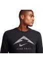 Buzo Nike Dri Fit Tee Ls Trail-Negro de Nike