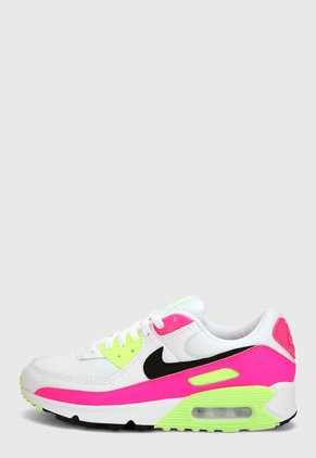 Tenis Lifestyle Blanco-Verde-Fucsia Nike Air Max 90