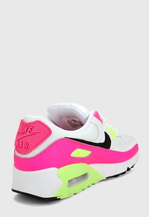 Tenis Lifestyle Blanco-Verde-Fucsia Nike Air Max 90