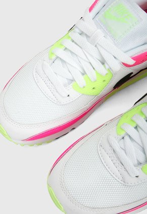 Tenis Lifestyle Blanco-Verde-Fucsia Nike Air Max 90