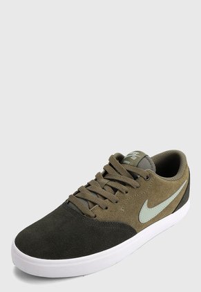 Tenis Skateboarding Verde Oliva-Blanco Nike Sb Check Solar