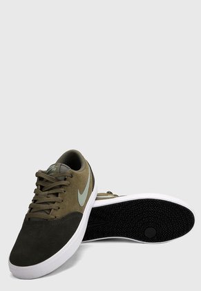 Tenis Skateboarding Verde Oliva-Blanco Nike Sb Check Solar