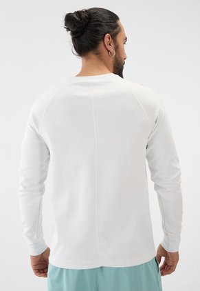Camiseta Manga Larga Blanco-Negro NIKE Tech Fleece