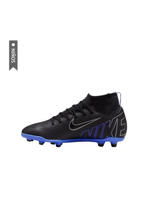Guayos Nike Jr. Mercurial Superfly 9 Club Niños-Negro