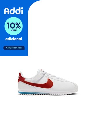 Tenis Nike Kids Cortez Easyon Bpv Niño-Blanco/Rojo Nike