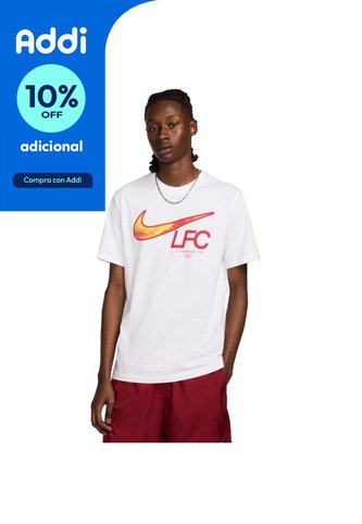 Camiseta Nike Liverpool Fc Swoosh-Blanco Nike