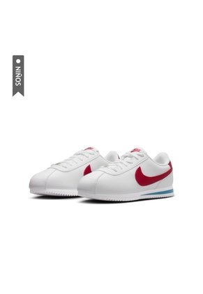 Tenis Nike Cortez Bg Niño-Blanco/Rojo