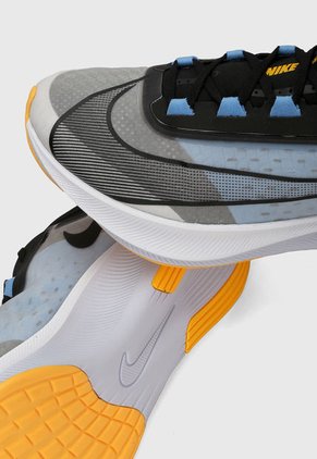 Tenis Running Negro-Azul-Gris-Blanco Nike Zoom Fly 3