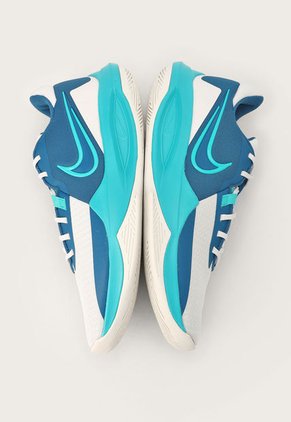 Tenis Basketball Blanco-Azul Petróleo-Turquesa Nike Precisión VI