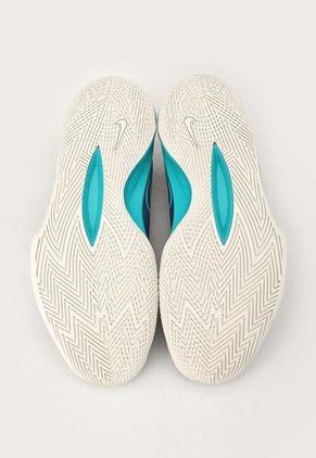 Tenis Basketball Blanco-Azul Petróleo-Turquesa Nike Precisión VI