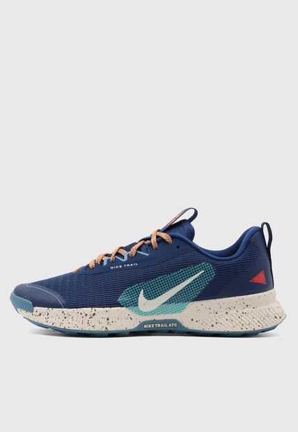 Tenis Trail Running Azul Royal-Blanco-Verde Turquesa NIKE Juniper Trail 3