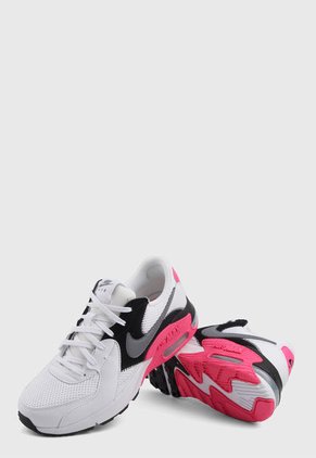 Tenis Lifestyle Blanco-Negro-Gris-Fucsia Nike Air Max Excee