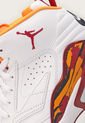 Tenis Basketball Blanco-Vinotinto-Naranja Neón Nike Jordan MVP de Nike