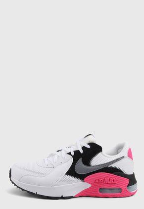 Tenis Lifestyle Blanco-Negro-Gris-Fucsia Nike Air Max Excee