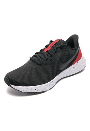 Tenis Running Negro-Rojo-Blanco Nike Revolution 5