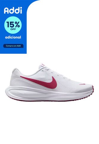 Tenis Nike W Revolution 8 Mujer-Blanco/Rojo Nike