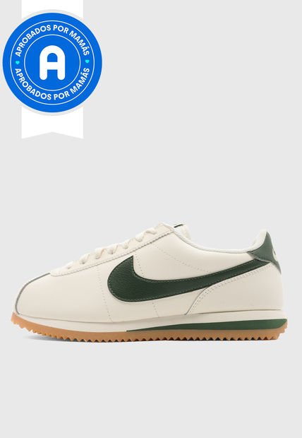 Tenis Lifestyle Beige-Verde Oscuro NIKE Cortez
