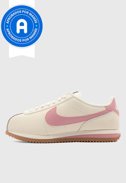 Tenis Lifestyle Beige-Rosa NIKE Cortez
