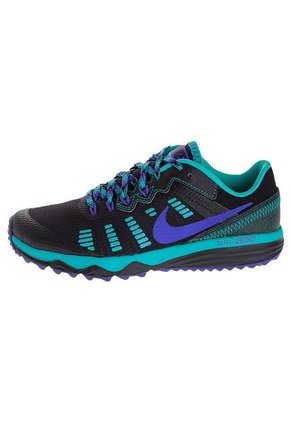 Running Negro-Verde-Morado Nike Wmns Dual Fusion Trail 2
