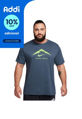 Camiseta Nike Dri Fit Tee Trail-Azul Nike
