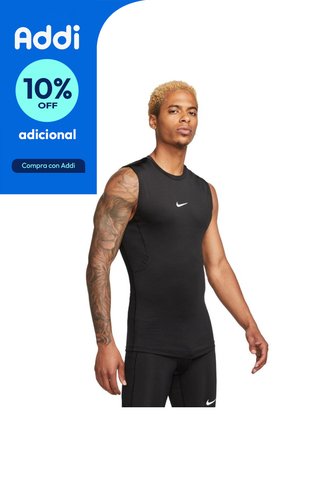 Camiseta Esqueleto Dri Fit Top Sl Tight Others-Negro Nike