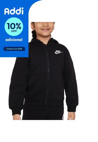 Chaqueta Nike Nsw Club Fleece Lbr Niños-Negro Nike