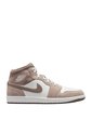 Tenis Nike Air Jordan 1 Mid Hombre-Blanco/Café de Nike
