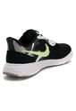 Tenis Running Negro-Verde-Blanco Nike Revolution 5 de Nike