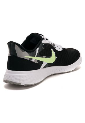Tenis Running Negro-Verde-Blanco Nike Revolution 5