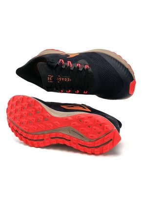 Tenis Running Azul-Naranja-Coral-Café Nike Air Zoom Pegasus 36 Trail