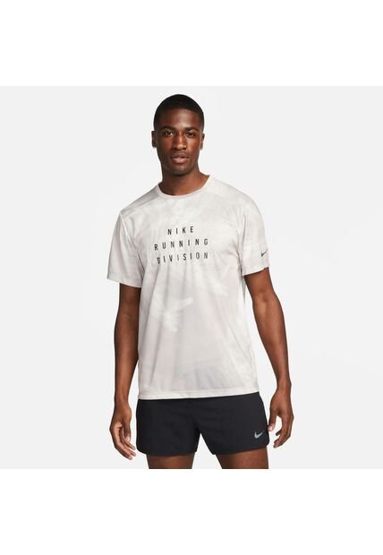 Camiseta Deportiva Hombre Nike Df Run Division Rise 365 Beige