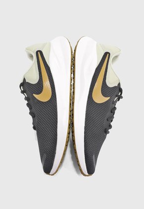 Tenis Running Negro-Beige-Mostaza Nike Revolution 7