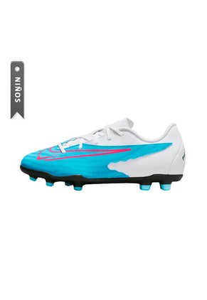 Guayos Nike Phantom Gx Club Niños-Azul/Blanco