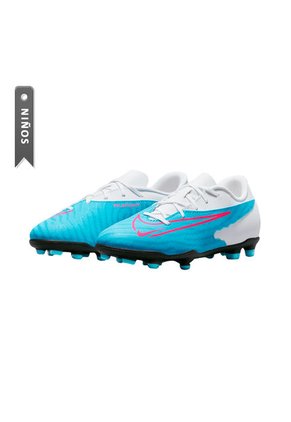 Guayos Nike Phantom Gx Club Niños-Azul/Blanco