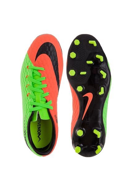 Guayo Naranja-Verde-Negro Nike Hypervenom Phelon III Fg Compra