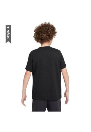 Camiseta Nike K Nsw Tee Club Ssnl Camo Niño-Negro