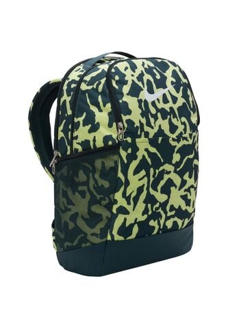 Morral Nike Brasilia 9.5 Cat Aop-Negro/Verde Nike