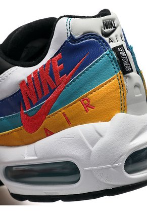 Tenis Lifestyle Blanco-Azul-Amarillo Nike Max 95 Se