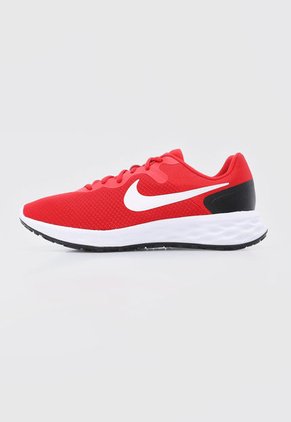 Tenis Running Rojo-Blanco-Negro Nike Revolution 6
