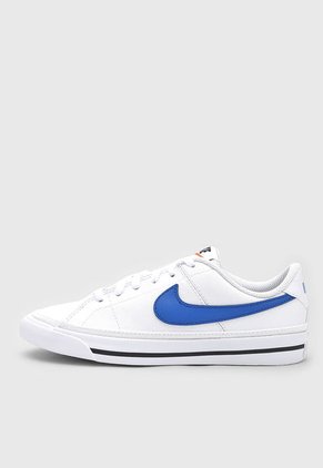 Tenis Lifestyle Blanco-Azul-Negro Nike Kids Court Legacy
