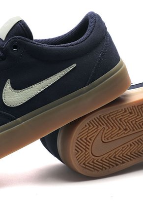 Tenis Skateboarding Azul-Beige Nike Sb Chage  Suede