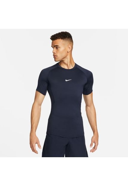 Nike Camiseta Nike Hombre M Np Dri-Fit Tight Top Ss - Azul Camiseta
