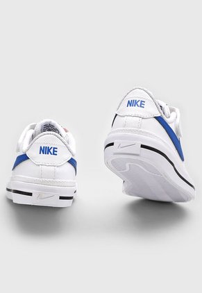 Tenis Lifestyle Blanco-Azul-Negro Nike Kids Court Legacy