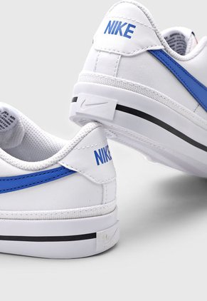 Tenis Lifestyle Blanco-Azul-Negro Nike Kids Court Legacy