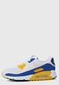 Tenis Lifestyle Blanco-Azul-Amarillo Nike Air Max 90 de Nike